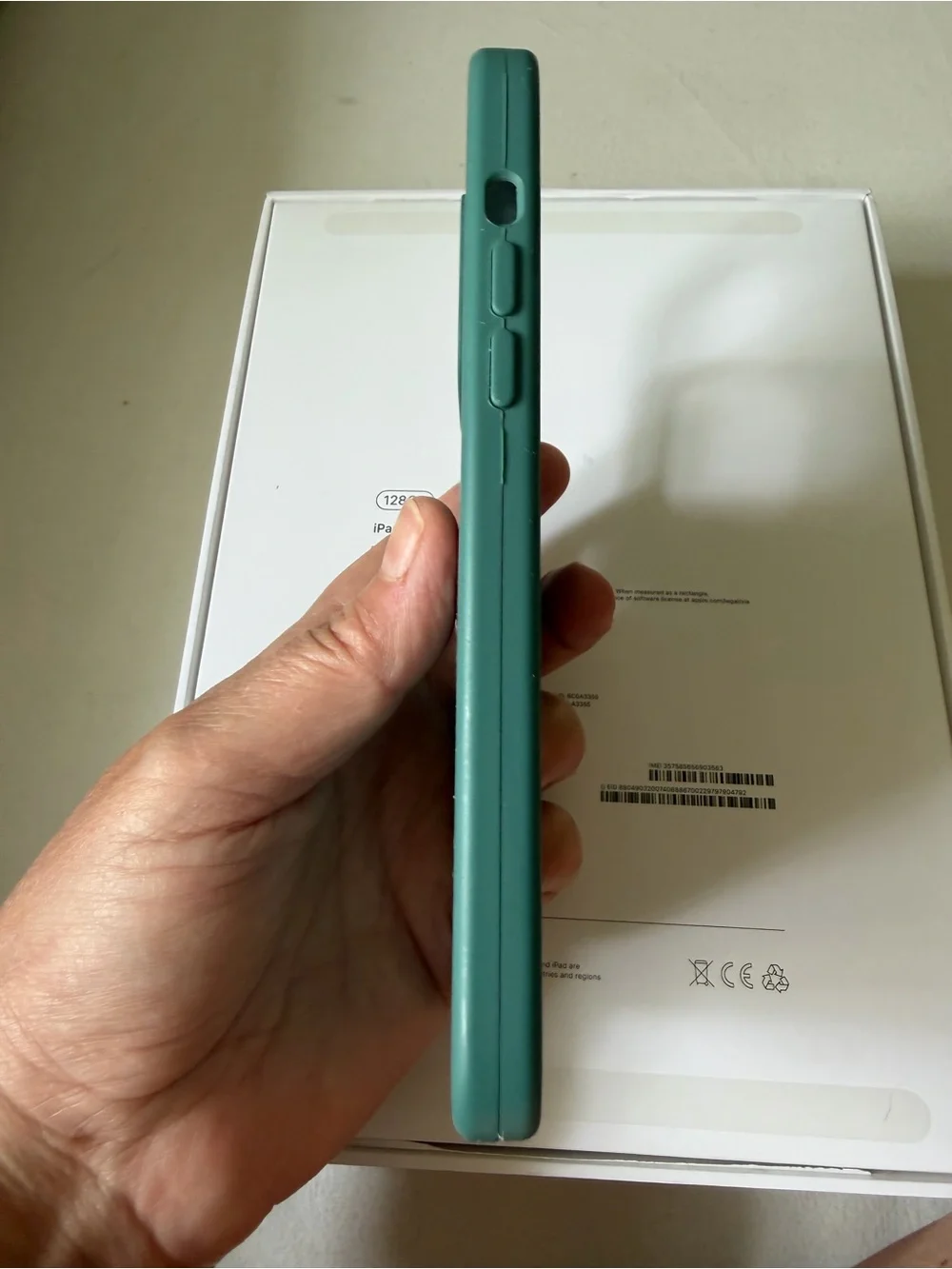 Apple Silicone iPhone Case in Teal Green